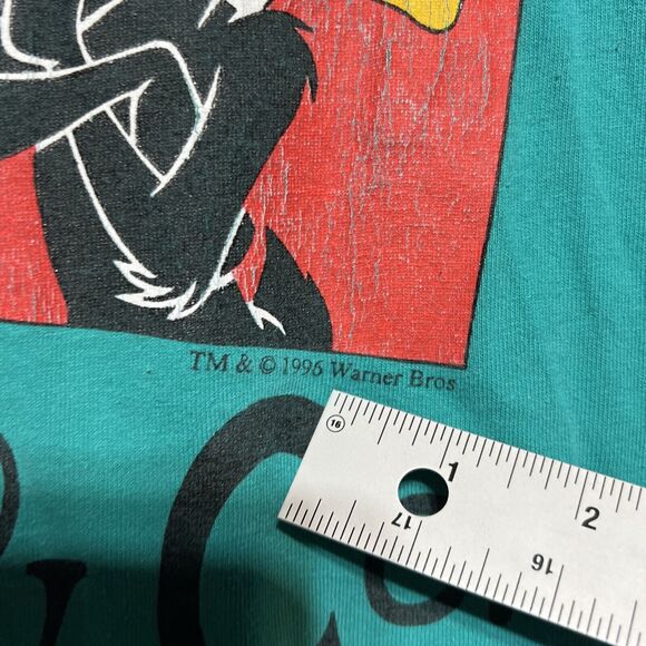 Vintage Sylvester & Co TShirt One Size Warner Bros Looney Tunes Night Sleep 1996 - Picture 5 of 10